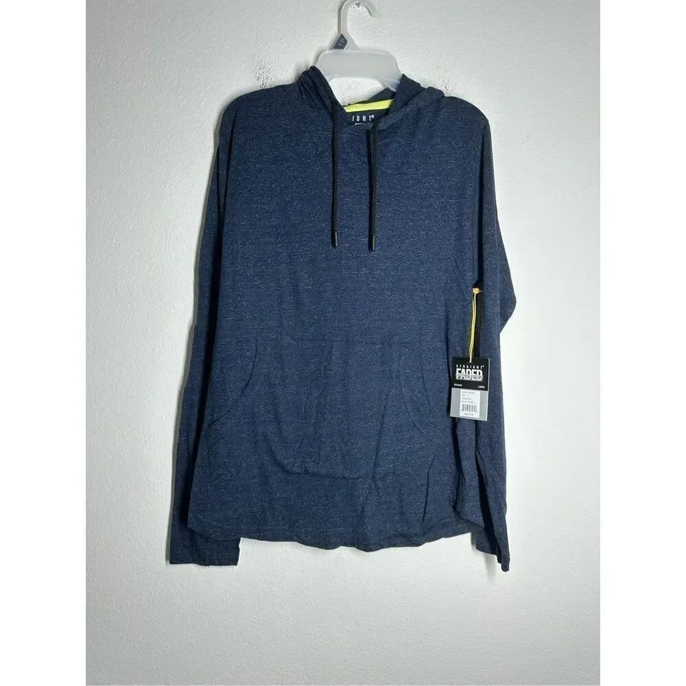 NWT Straight Faded Men’s Cotton Blend Bleu Activewear  Lightwear Hoodie Size S
